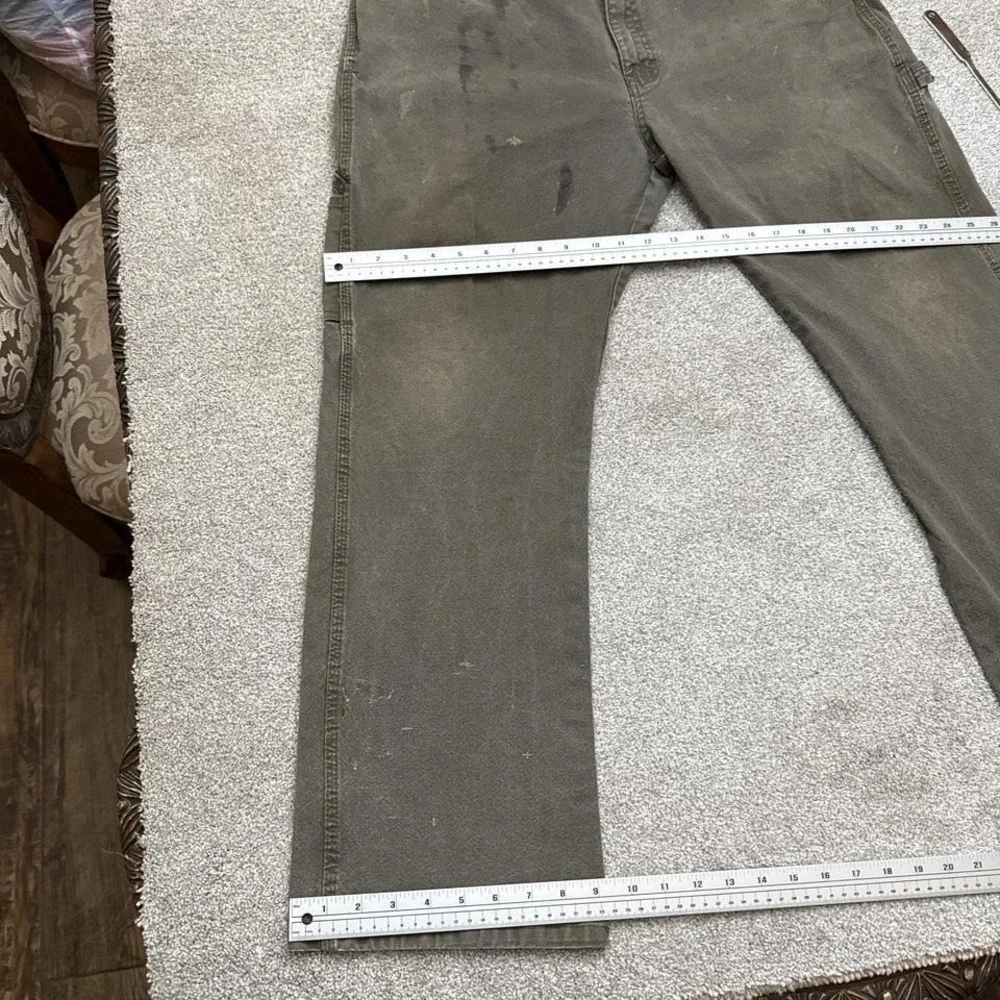 Dickies Moss Green Carpenter Pants 38x30 Workwear Utility